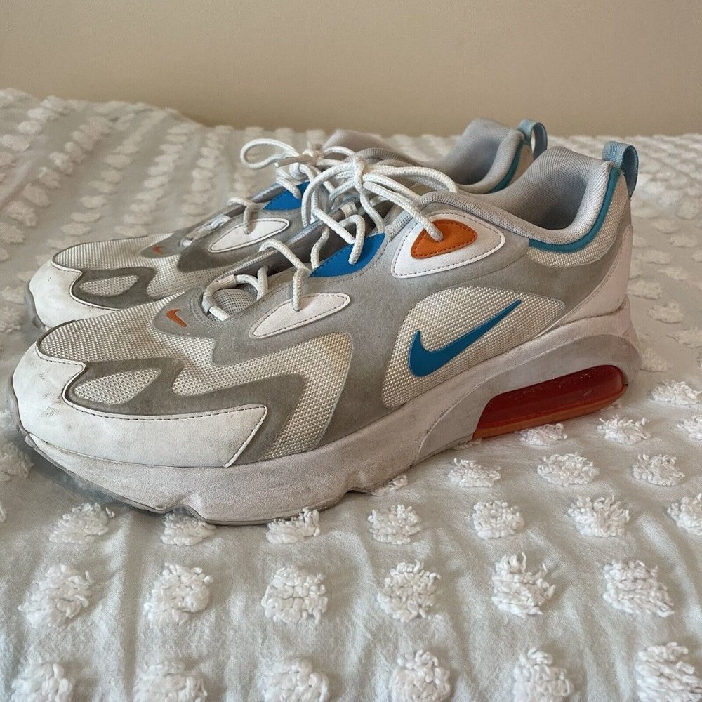 Mens NIKE AIR MAX 200 White Trainers CT1262 001 UK 13 EU 48.5 US 14